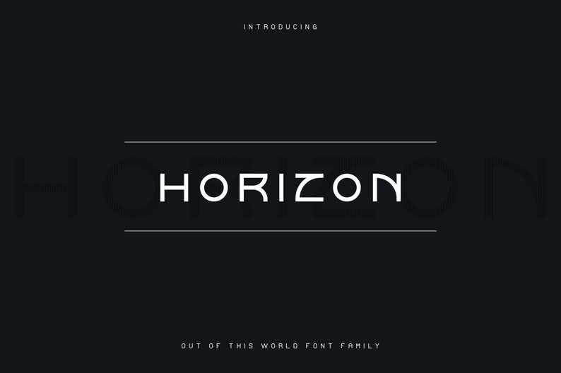 Horizon font family image 1