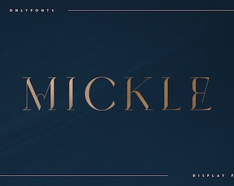Mickle Creative Display Font – Wide Elegant Typeface with Multilingual Support, Great for Branding, Packaging, Magazine Headers & Overlays