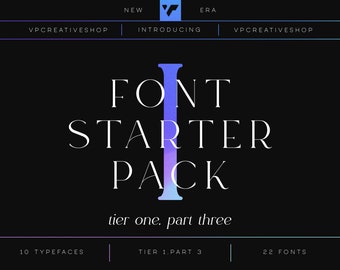 Font Starter Pack Tier 1, Part 3