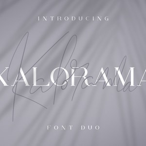 Kalorama - Font duo