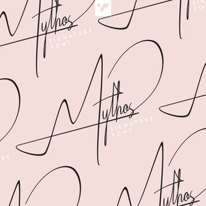 Mythos - organic signature font