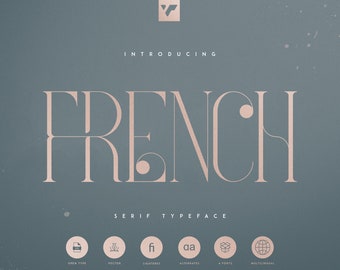 French Typeface - 4 fonts