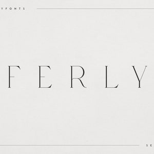 Ferly - Elegant serif font