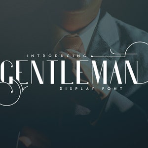 Gentleman lettertype + 10 logo 's