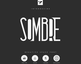 Sombre - Negative Space Font