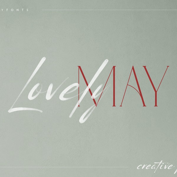 Lovely May - Font duo