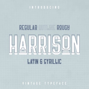 Harrison - Retro typeface