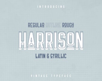 Harrison - Retro typeface