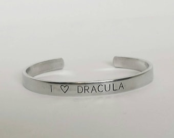 Dracula Jewelry | Vampire Bracelet | Bram Stoker | Gothic Horror | Universal Monsters | Classic Novel | Halloween Gift | Goth | For Her