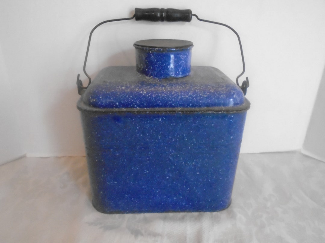 Antique Lunch Bucket Antique Lunch Pail Railroad Lunch Pail Etsy