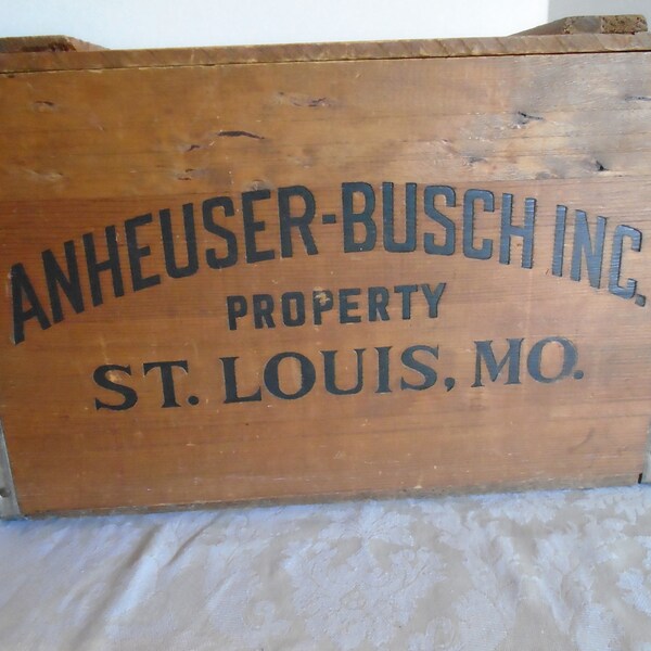 Beer Box, Wood Beer Box, Beer Crate, Wood Beer Crate, Antique Beer Box, Wood Beer Case, Man Cave, Bud Beer Box, Old Beer Box, Old Beer Case