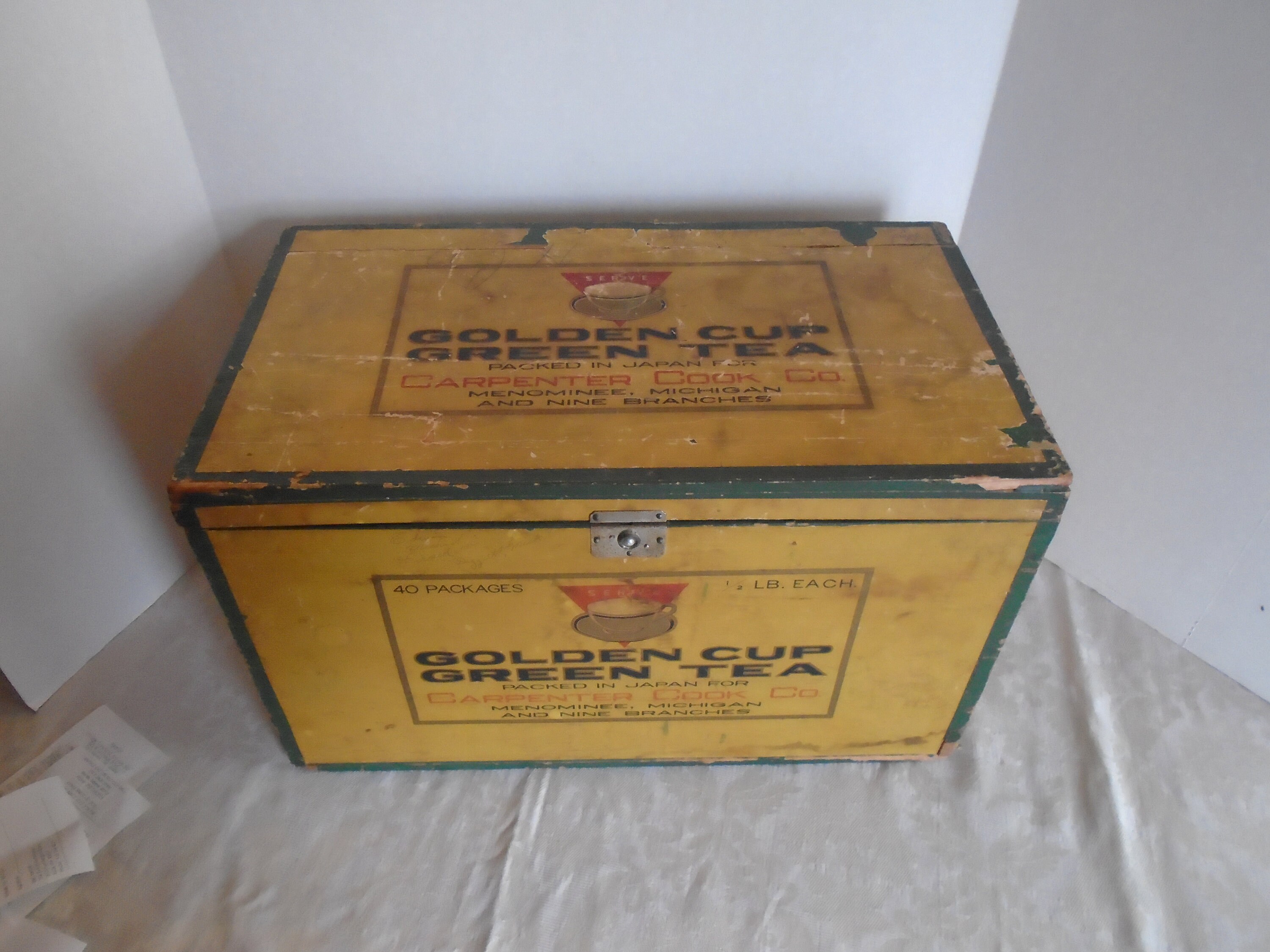 Tea Box Antique Box Old Box Antique Tea Box Primitive Box Etsy