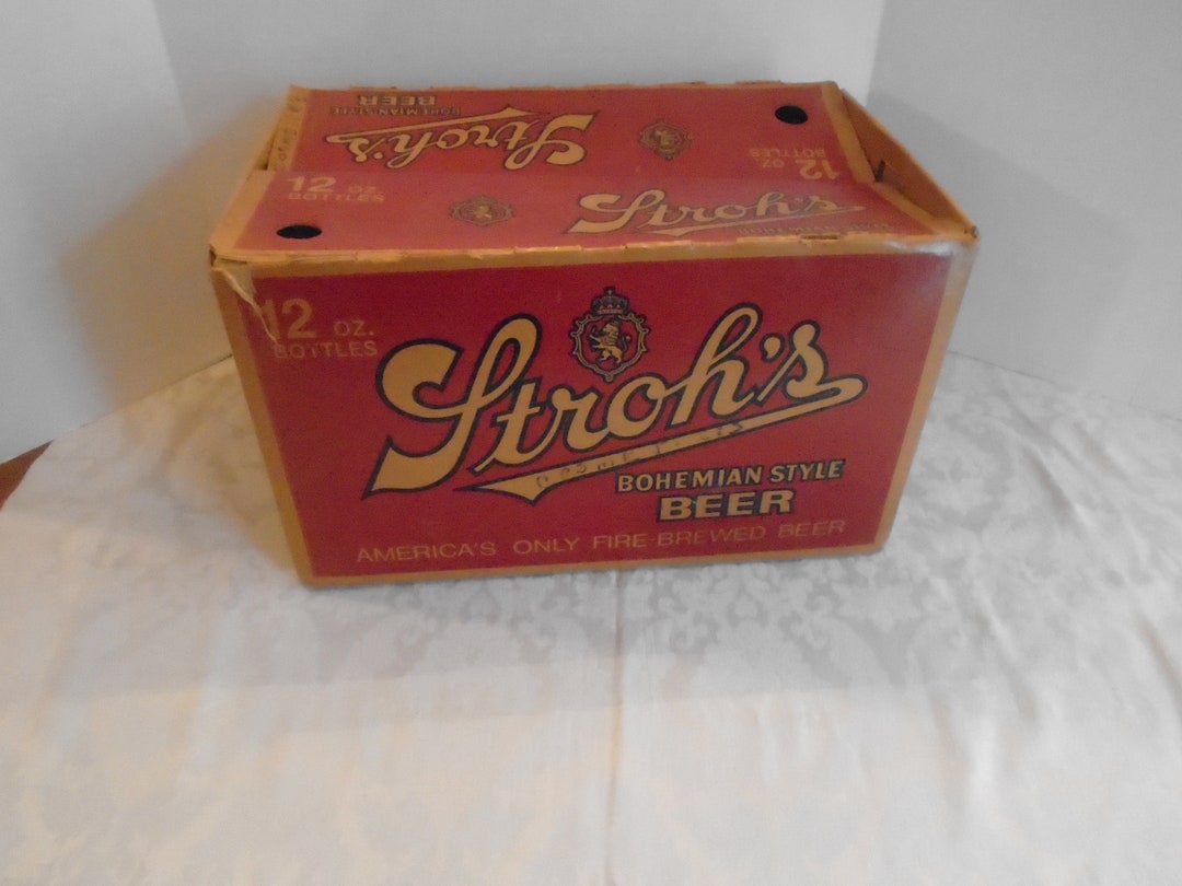 Beer Box, Old Stroh's Beer Box, Vintage Beer Box Etsy