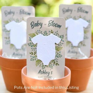 Baby Shower Favors – Plantable Wildflower Seed Cards, Baby in Bloom ...