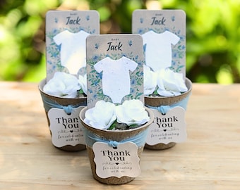 Baby Shower Favors – Plantable Wildflower Seed Paper Onesies – Eco Friendly Kit