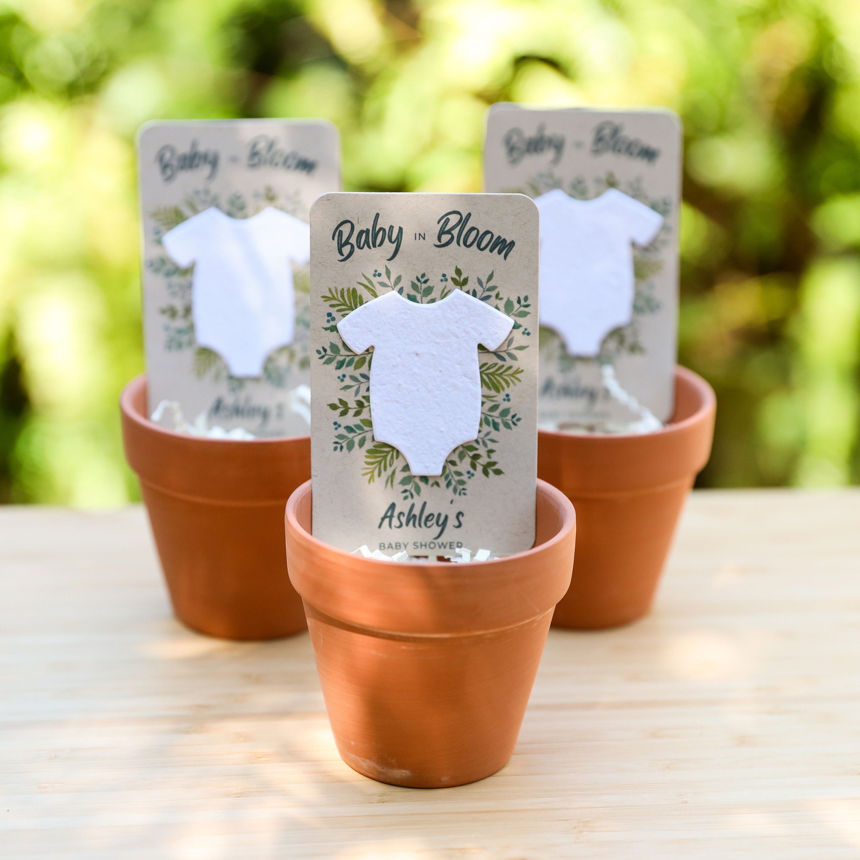 Baby In Bloom Sign Baby Shower Seed Packet Favors|Baby In Bloom