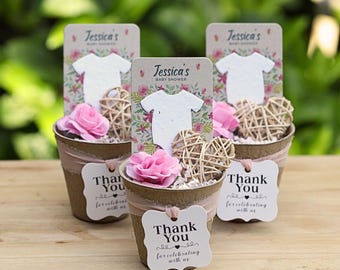 Plantable Seed Paper Onesie Favors – Baby in Bloom Shower Kit