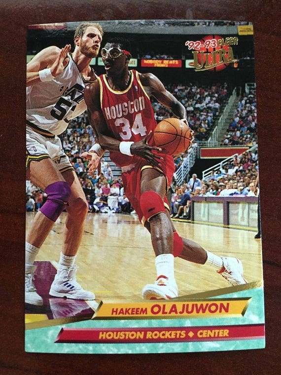 rare hakeem olajuwon cards Amazon.com: 2023-24 Panini Prizm #191 Hakeem Olajuwon Houston Rockets NBA  Basketball Base Trading Card : Collectibles & Fine Art