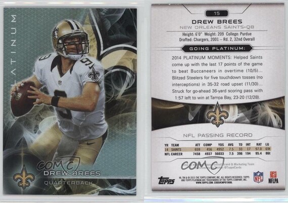drew brees platinum jersey