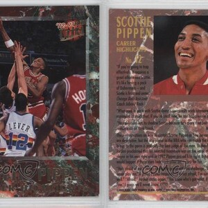 Destaques da carreira Fleer Ultra 1992-93 # 12 Scottie Pippen Chicago Bulls Card Mint Condition
