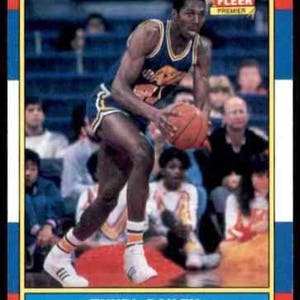 1986-87 Fleer Thurl Bailey Basketball Rookie Card #6 Utah Jazz Timberwolves NM-MT