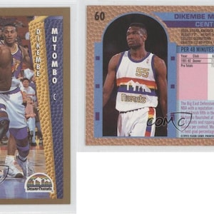 1992-93 Fleer #60 Dikembe Mutombo Denver Nuggets Basketball Card Mint Condition