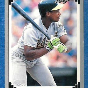 1991 liść Preview #23 Rickey Henderson Oakland lekkoatletyka karta baseball