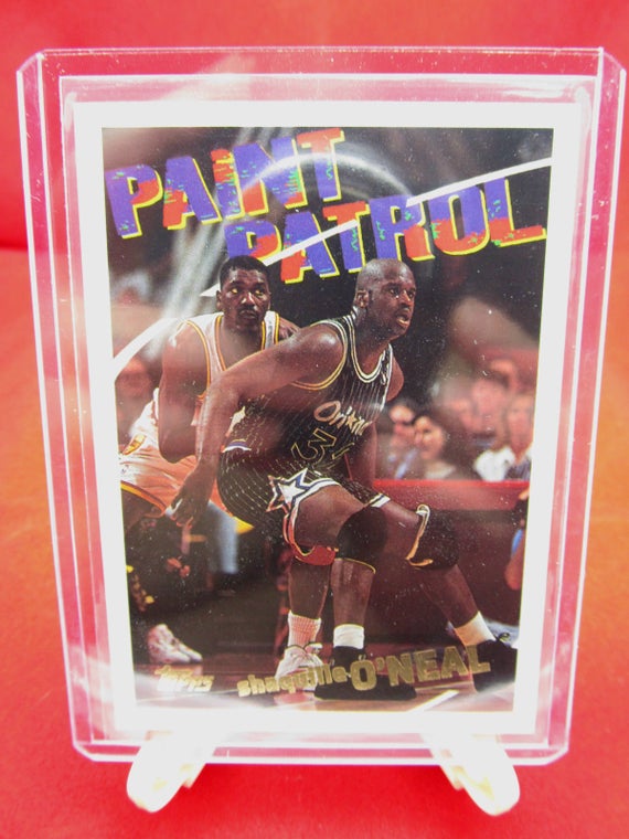 1994-95 Topps Shaquille O'neal "paint Patrol" Basketball Card #100 Magic RARE  CARD Mint Condition - Etsy Sweden