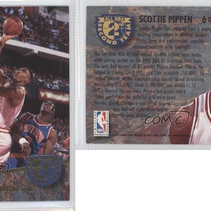 1992-93 Fleer Ultra All NBA #6 Scottie Pippen Chicago Bulls Cartão de basquete em perfeitas condições