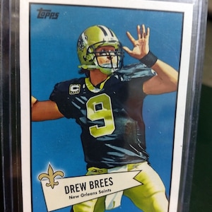 Topps Drew Brees New Orleans Saints 1952 Bowman Carte