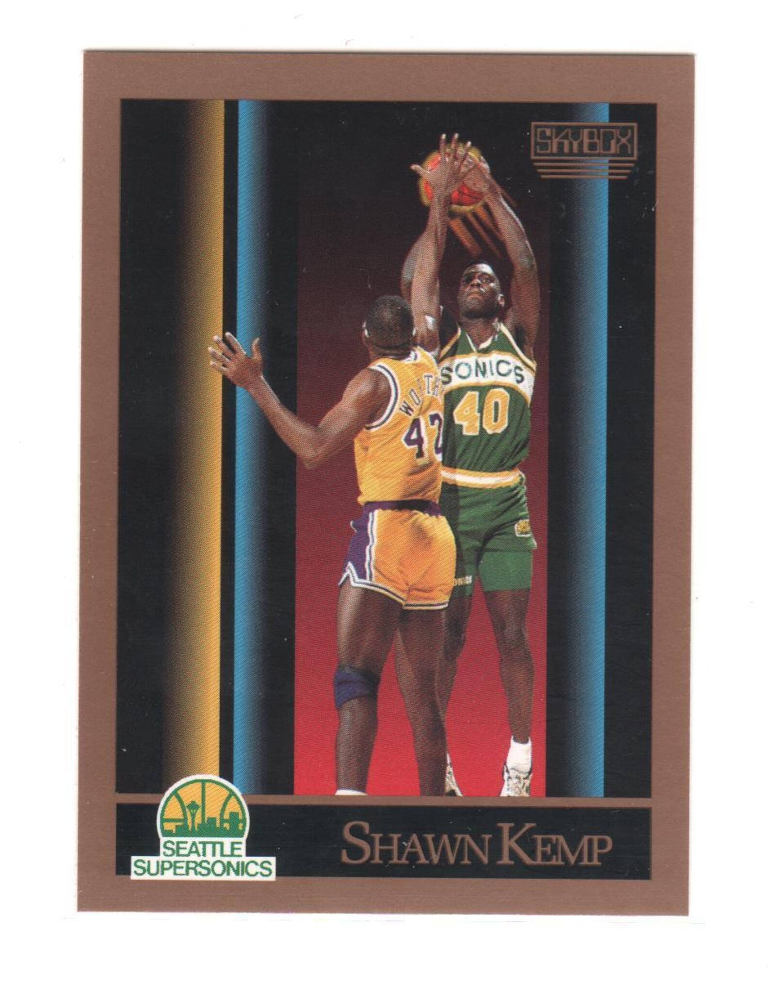199091 SUPERSONICS SkyBox 268 Shawn Kemp Rookie Etsy