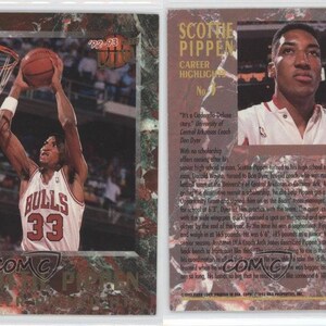 Destaques da carreira Fleer Ultra 1992-93 #3 Scottie Pippen Chicago Bulls Card Mint Condition