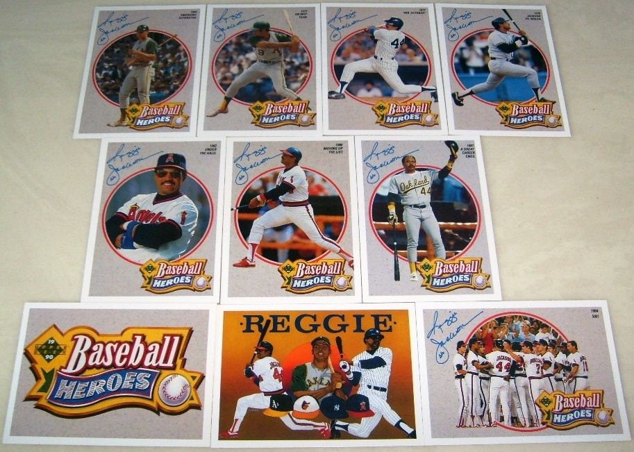  1994 Upper Deck All-Time Heroes Baseball Card #9 Reggie Jackson  : Collectibles & Fine Art