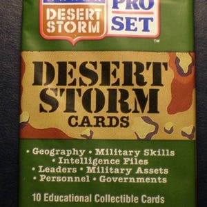 14 pakietów Desert Storm PRO SET Karta kolekcjonerska Nowa NIEOTWARTA