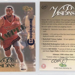 1996-97 Classic Visions Sample #96 Damon Stoudamire University of Arizona Wildcats Card