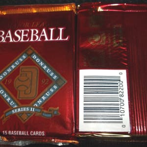 6-1992 Donruss Serie II MLB 15-Karten-Pack Baseball-Sammelkarten.  "Exklusive ""Elite"" Aufregung."