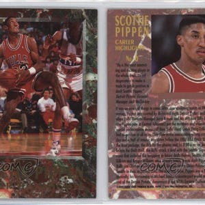 Destaques da carreira Fleer Ultra 1992-93 #6 Scottie Pippen Chicago Bulls Card Mint Condition