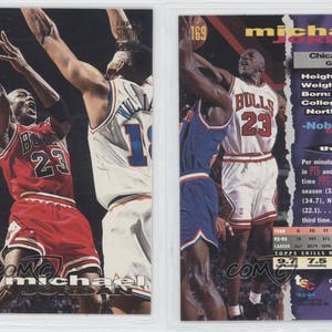1993-94 Topps Stadium Club # 169 Michael Jordan Chicago Bulls Cartão de basquete em perfeitas condições