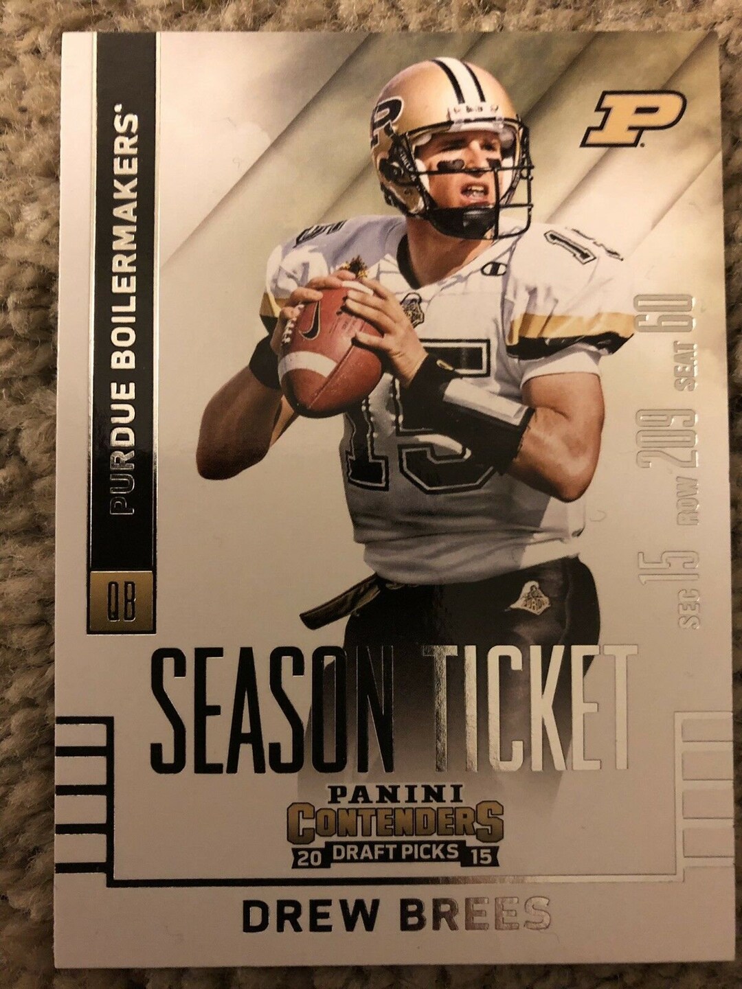 Drew Brees Purdue Card