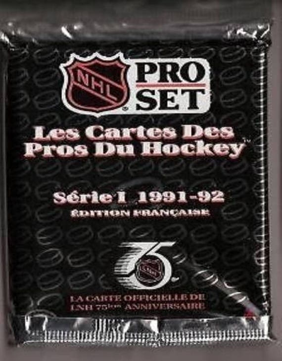 6pk 1991-92 PRO SET FRENCH Hockey Cards Pack Series 1 - Etsy