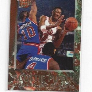 Destaques da carreira do Fleer Ultra 1992-93 # 11 Scottie Pippen Chicago Bulls Card