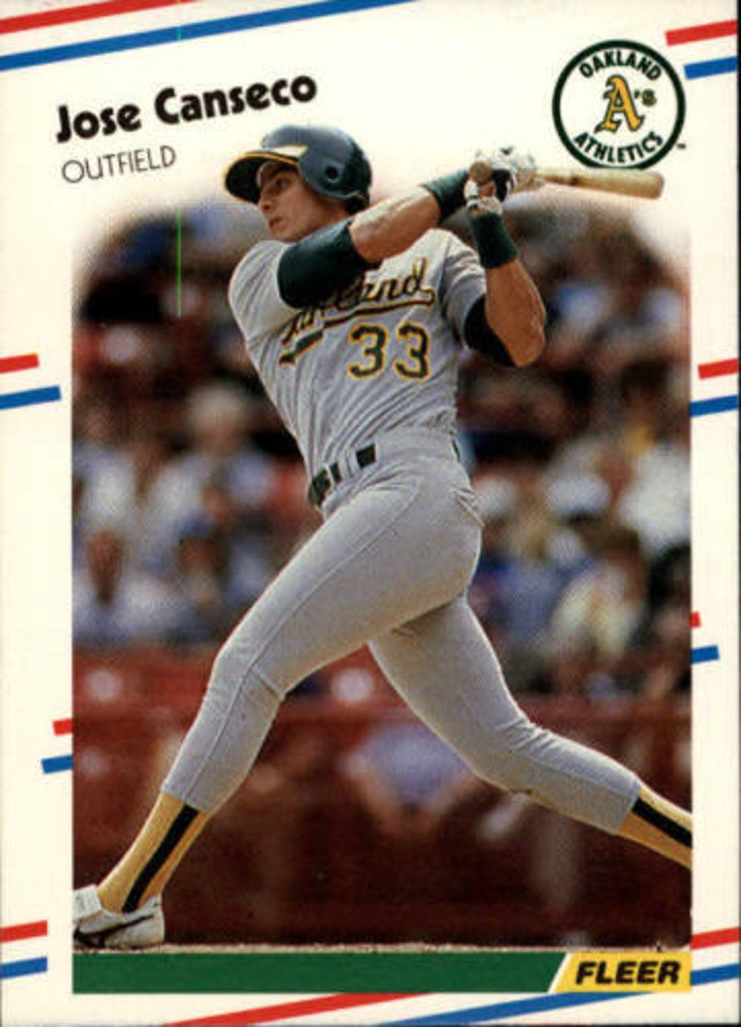 1988 Fleer Tiffany Oakland Athletics Baseball Card #276 Jose