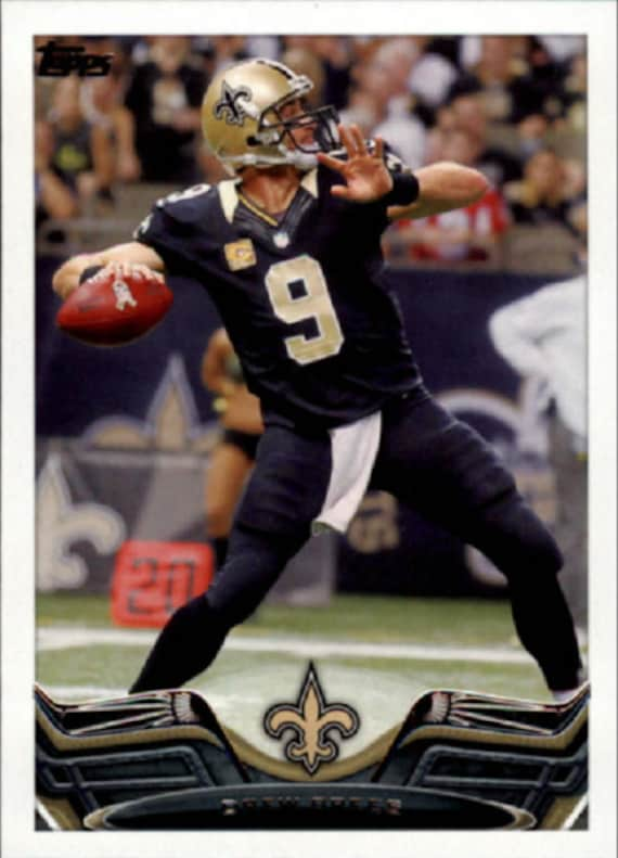 drew brees jersey card