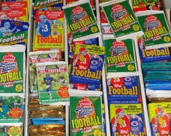 NFL Unopened Packs Assorted Years and Brands 10 to 100 Packs