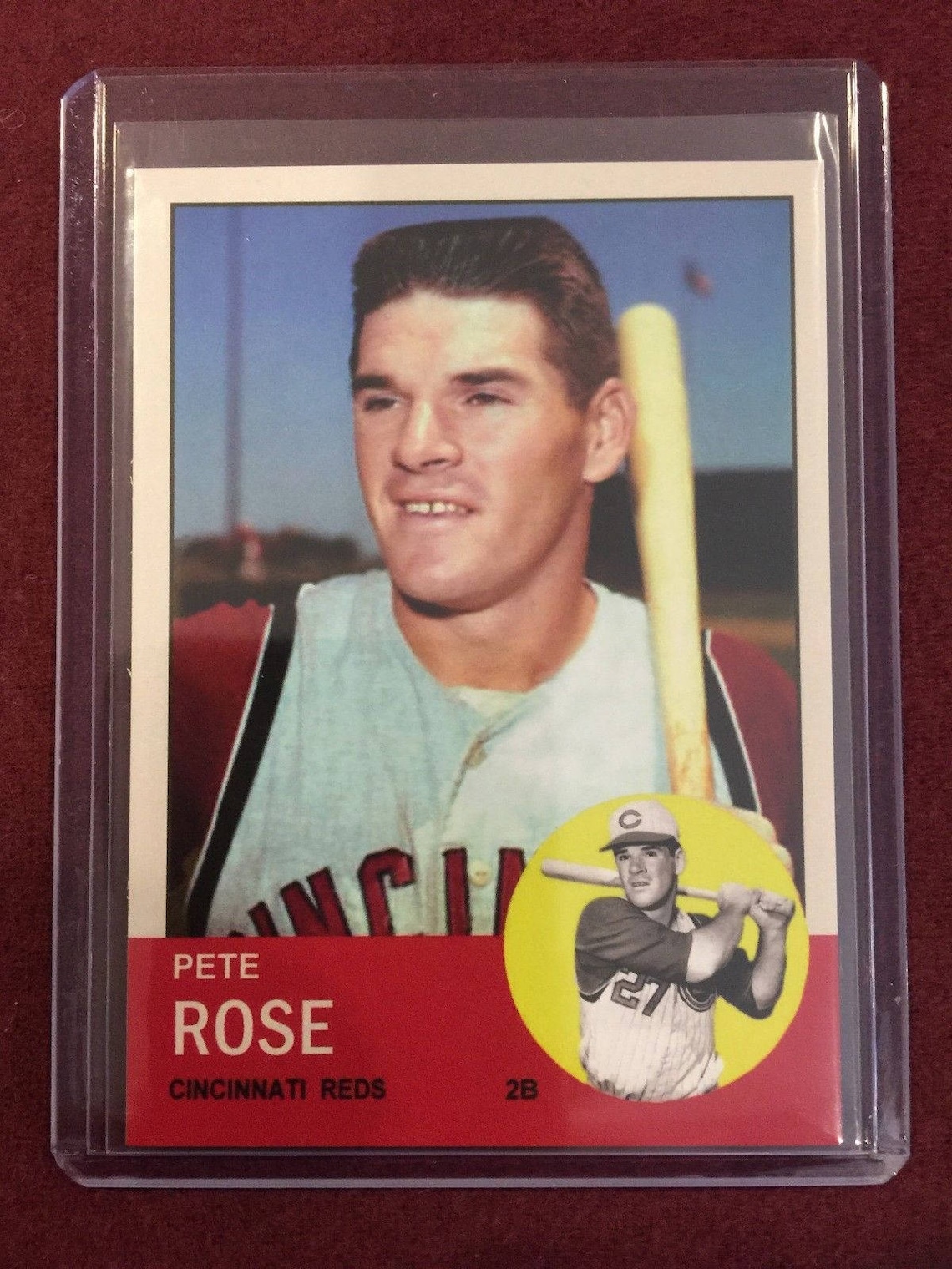 1963 Topps ACEO 578 Pete Rose Rookie Card Reprint Mint Condition Etsy