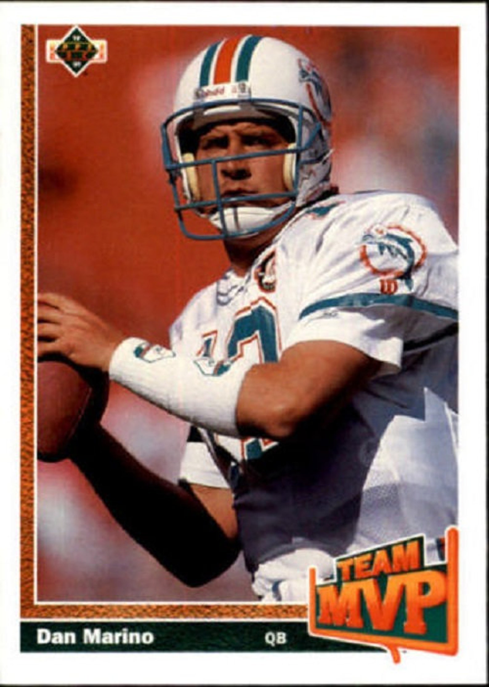 1991 DAN MARINO Upper Deck MVP Football Card 465 Miami Dolphins Etsy