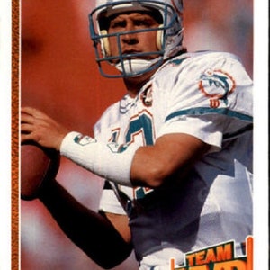 DAN MARINO - pont supérieur carte MVP Football - #465-1991 Miami Dolphins