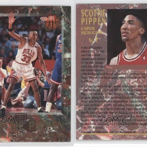 1992-93 fleer Ultra Zwemcarrière #9 Scottie Pippen Chicago Bulls kaart nieuwstaat