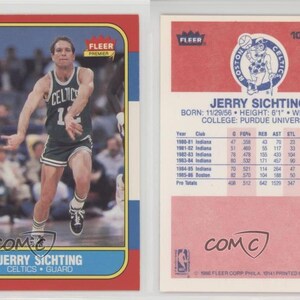 1986-87 Fleer #101 Jerry Sichting Boston Celtics RC Neuling Basketball Karte neuwertig