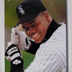 Cartão de beisebol Frank Thomas Chicago White Sox 1992 Upper Deck MLB # 166 em perfeitas condições